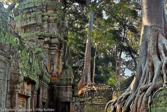 Angkor Wat Sunrise or Sunset Tour with Guide from Siem Reap - Stop 2: South Gate of Angkor Thom, Bayon, and Baphuon’s towers