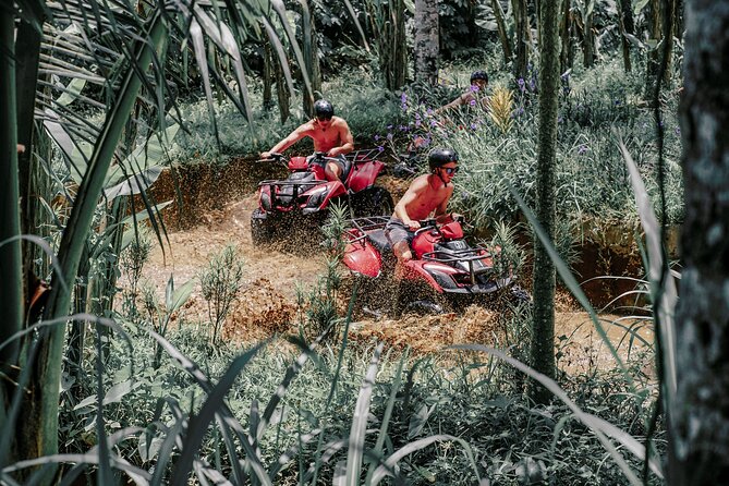 ATV Quad Bike Bali with Waterfall Gorilla Cave and Lunch - Lunch in Nature: Eating After the Mud Run