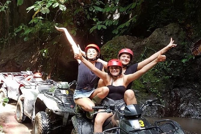 ATV Quad Bike Through Tunnel and Waterfall in Bali - The 8 km circuit: rice paddies, a tunnel, and a waterfall splash