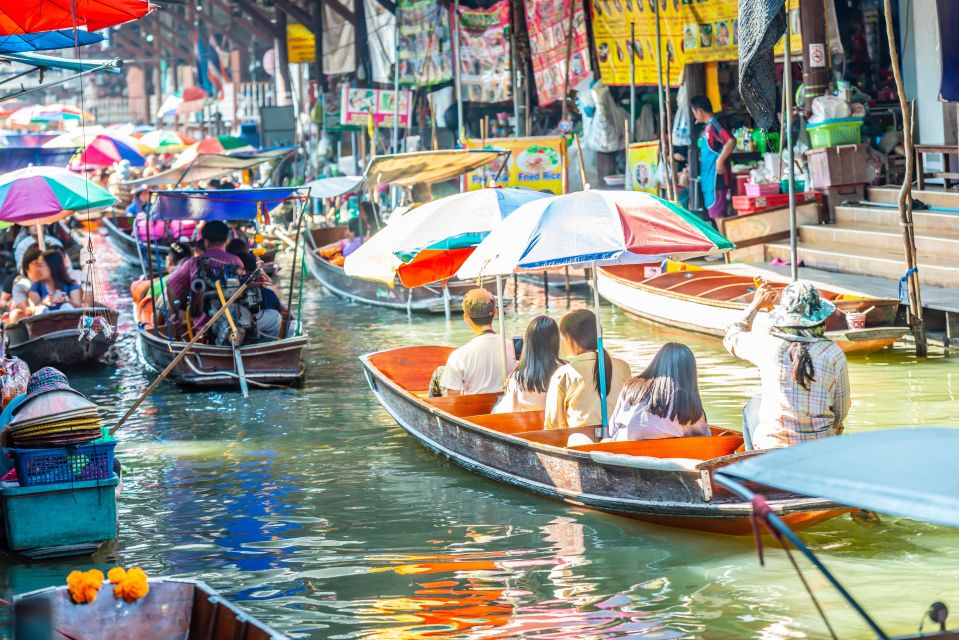 Bangkok: Damnoen Saduak, Train Market & Mahanakhon Day Trip - Damnoen Saduak Floating Market: Long-Tail Boat + Real Canals