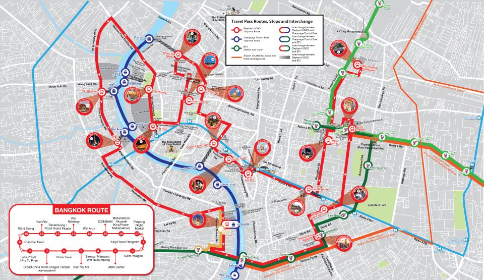 Bangkok: Hop-On Hop-Off Bus with 24, 48 or 72-Hour Validity - The stops from Siam Paragon to Central World (what to expect)