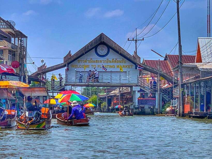 Bangkok: Train Market & Floating Market with Boat Ride - Food and drinks: what’s covered and what’s on you