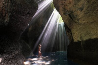 Best of Bali Waterfalls: Tibumana, Tukad Cepung and Tegenungan - Tukad Cepung Waterfall: the cave valley walk and the payoff