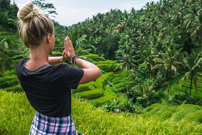 Best of Ubud Full-Day Tour with Jungle Swing - Tegenungan Waterfall: green surroundings and a quick swim option