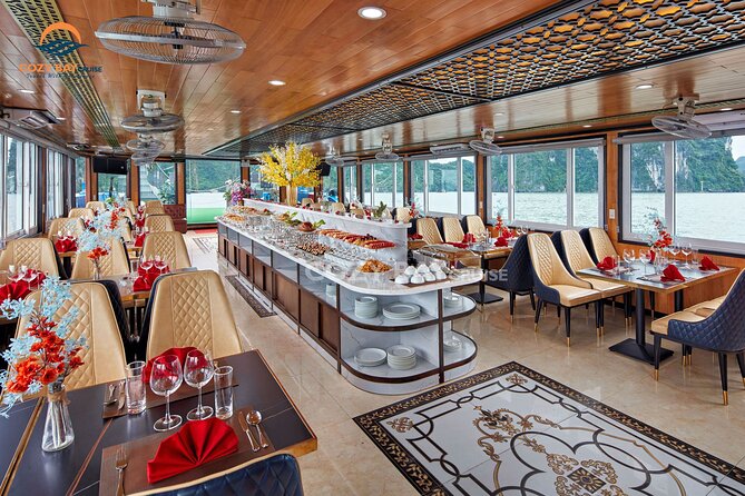 Cozy Bay Halong 5-Star Day Cruise, Buffet, Cave, Kayak, Swimming - Key takeaways before you go
