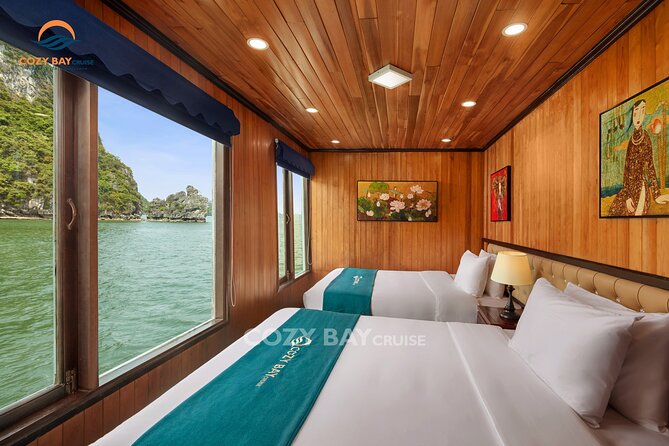 CozyBay Cruise-The Best Small Group 2D/1N inHalong-All inclusive - First Day from Hanoi to Ha Long: Old Quarter time, cave, island, and check-in