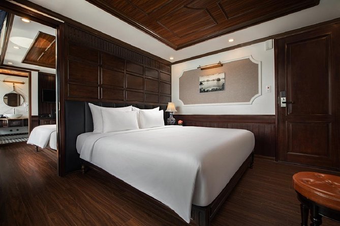 Doris Cruise 5 star cruise 2 days visiting Halong Bay Lan Ha Bay private balcony - Dark & Bright cave by tender: why this stop matters