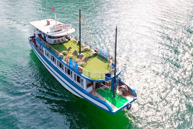 Halong Bay Day Tour With Titop Island, Cave, Kayak & Lunch - Sunset party on deck: the relaxed finish