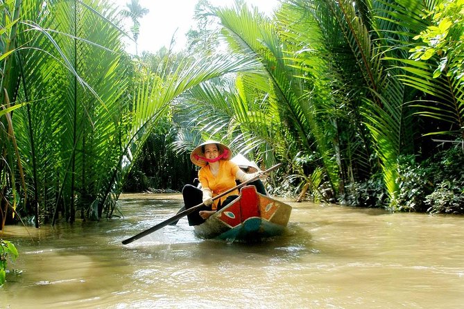 HCM:Mekong Delta Boat,Khotcake cooking Coconut Village,SmallGroup - Coconut village rides, handmade candy, and Khot cake cooking