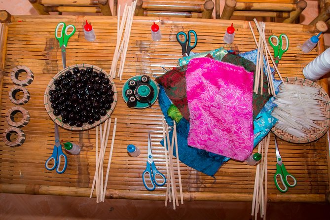 Hoi An Full Lantern Making Class- A special Foldable lantern - The hands-on part: building the bamboo frame correctly