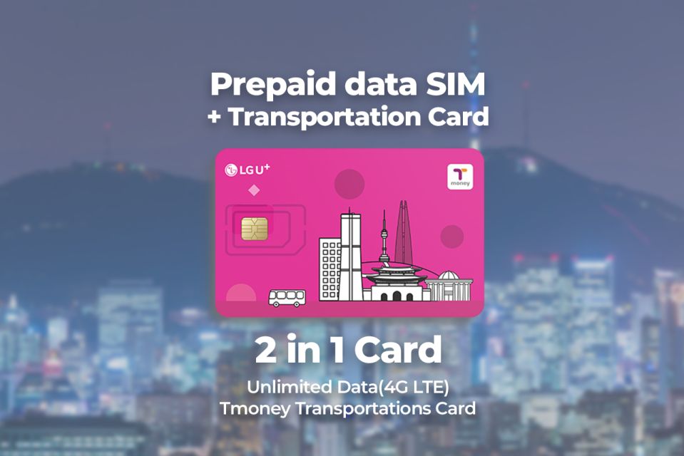 Incheon Airport: Traveler SIM & T-money Transportation Card - Unlimited 4G LTE and Hotspot: staying connected without thinking
