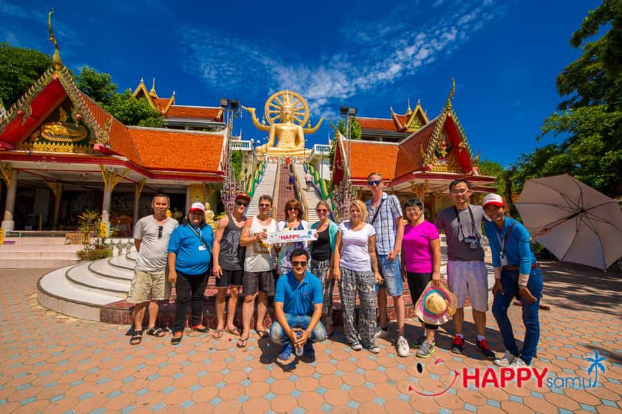 Koh Samui: Half-Day Island Highlights Tour with Hotel Pickup - Wat Plai Laem: Chinese heritage made visible