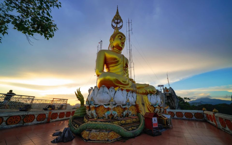 Krabi: Tiger Cave, Hot Springs and Emerald Pool Jungle Tour - Tiger Cave Temple summit: the steep steps, the temple atmosphere, and how to survive it