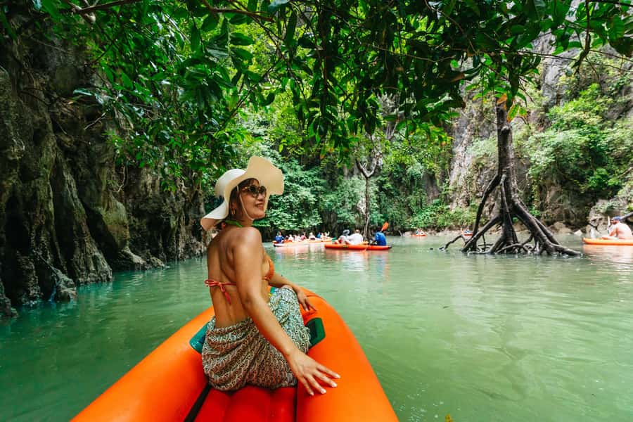 Phuket: Twilight Sea Canoe & Highlight Glowing Plankton - Phang Nga Bay sea caves: the guided part that makes it work