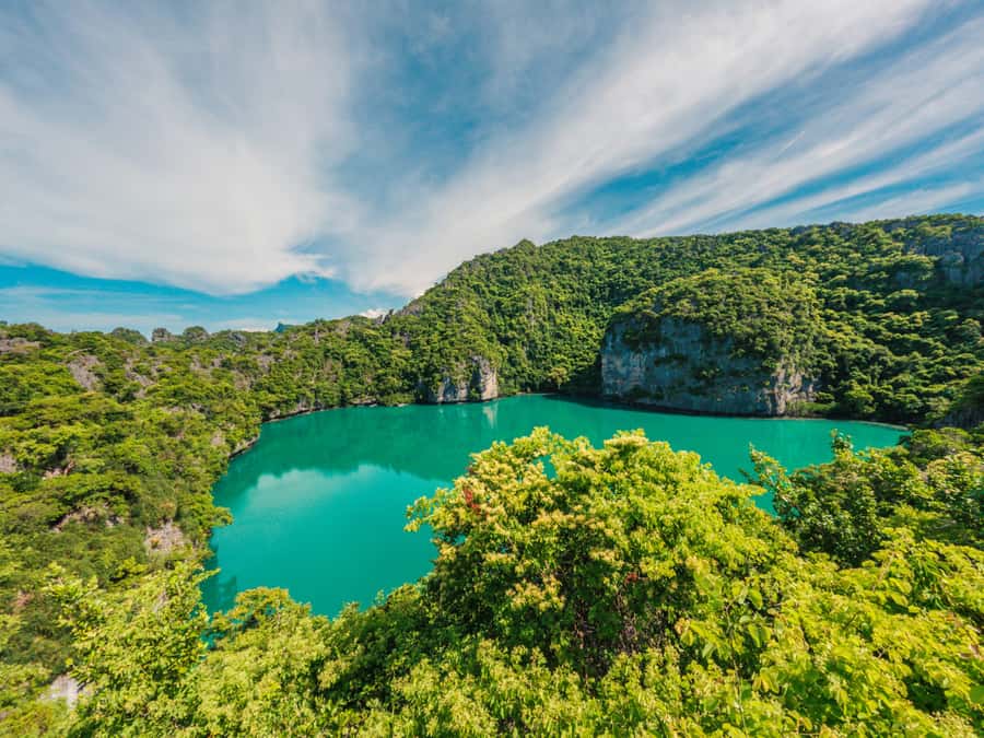 Samui: Angthong Marine Park Boat Tour w/ Transfer and Meals - Lotus Cave and the 500-meter natural trail: how to choose your intensity