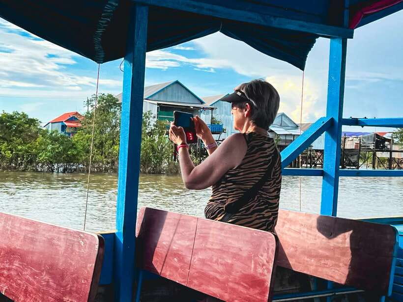 Siem Reap Floating Village Kampong Phluk Sunset with Boat - Kampong Phluk Floating Village: What You’re Actually Seeing