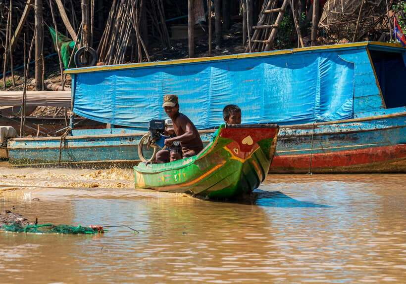 Siem Reap Floating Village Kampong Phluk Sunset with Boat - The Village Walk and Boat Ride: Seeing Daily Life Up Close