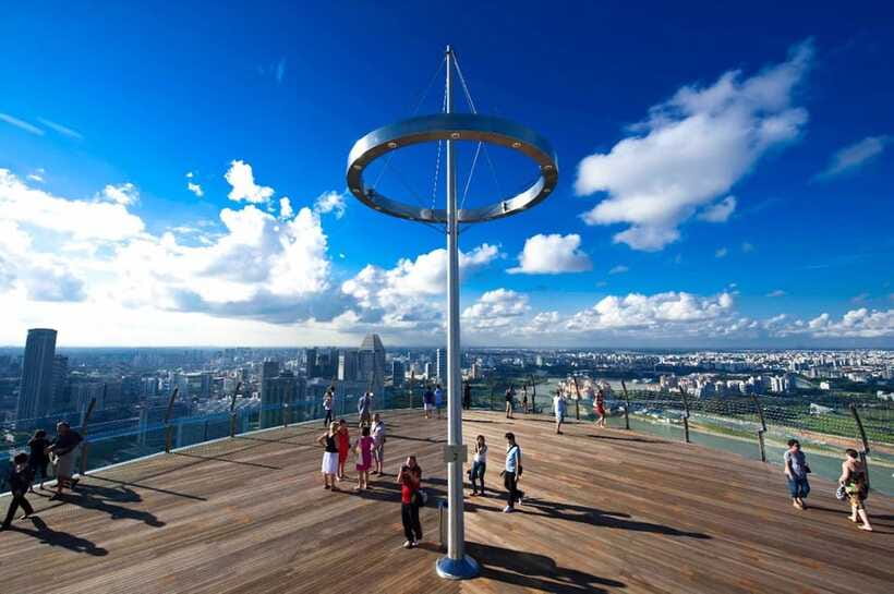 Singapore: Marina Bay Sands Observation Deck E-Ticket - Supertree Grove from above: how the gardens look on the skyline