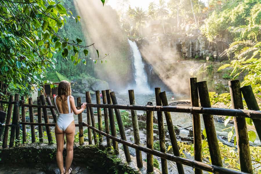 Ubud: Waterfall, Rice Terraces & Monkey Forest Tour - Jungle swing option: the thrill stop that needs your timing